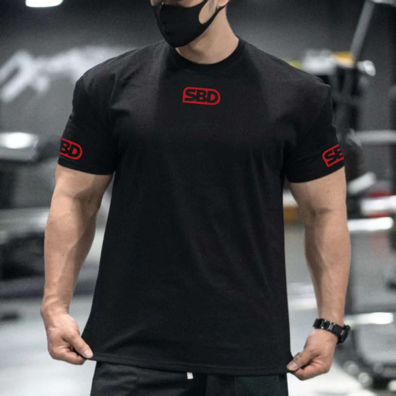 Camiseta de algodão com estamp - Streetwear Brand Red Logo avaliação e preço